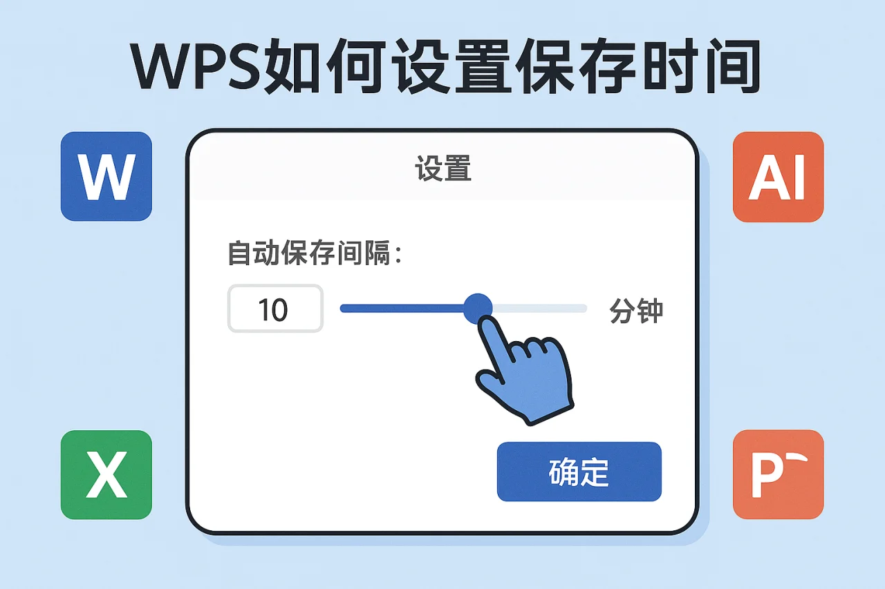 WPS如何设置保存时间