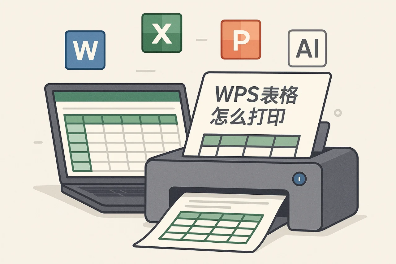 Wps表格怎么打印