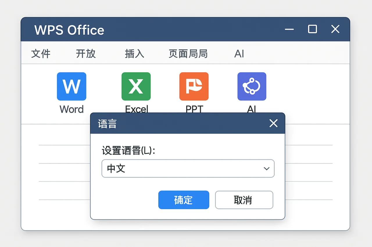 Wps office怎么切换中文