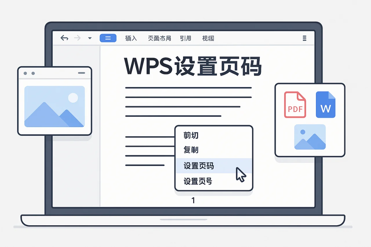 WPS设置页码