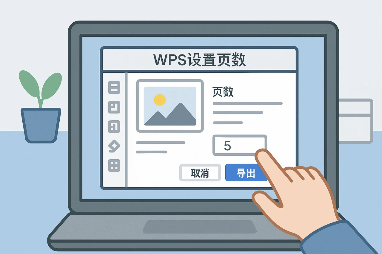 WPS设置页数