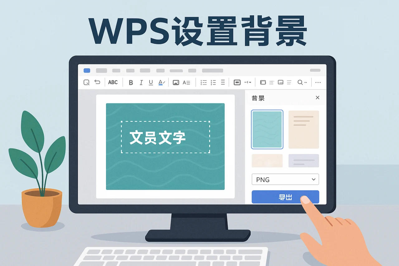 WPS设置背景