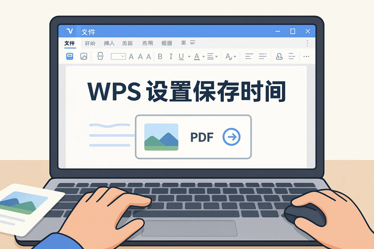 WPS设置保存时间