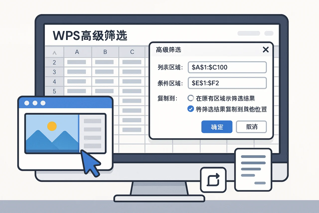 Wps高级筛选