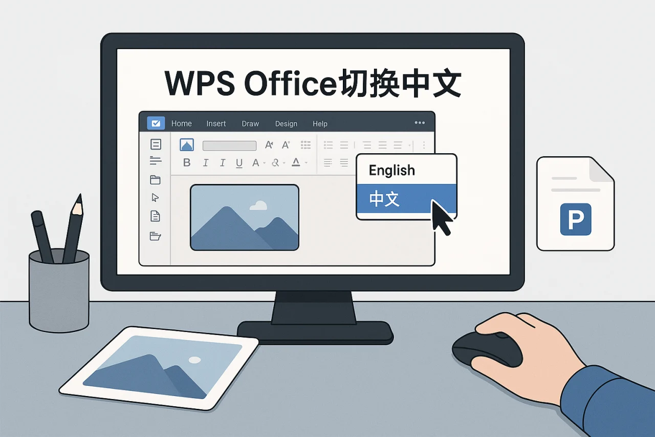 Wps office切换中文