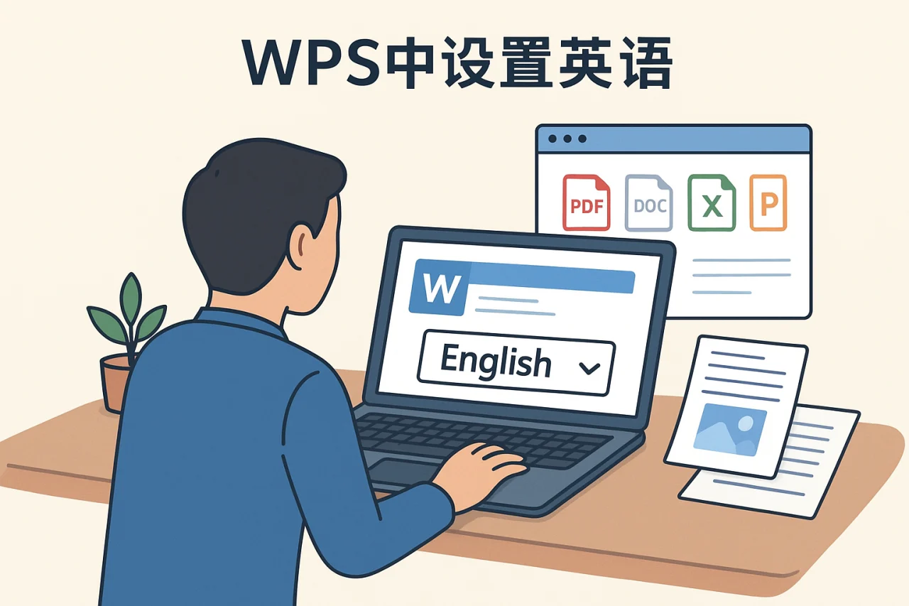 WPS中设置英语