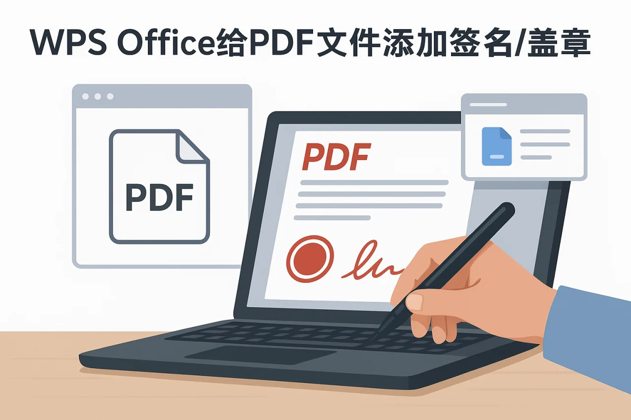 WPS Office给PDF文件添加签名/盖章