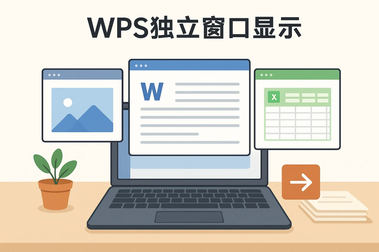 WPS独立窗口显示