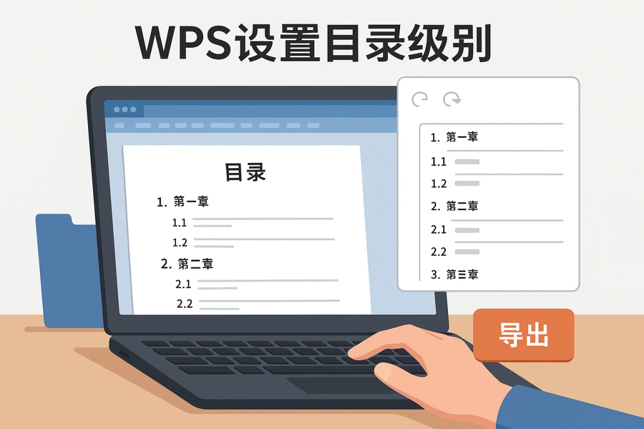 WPS设置目录级别