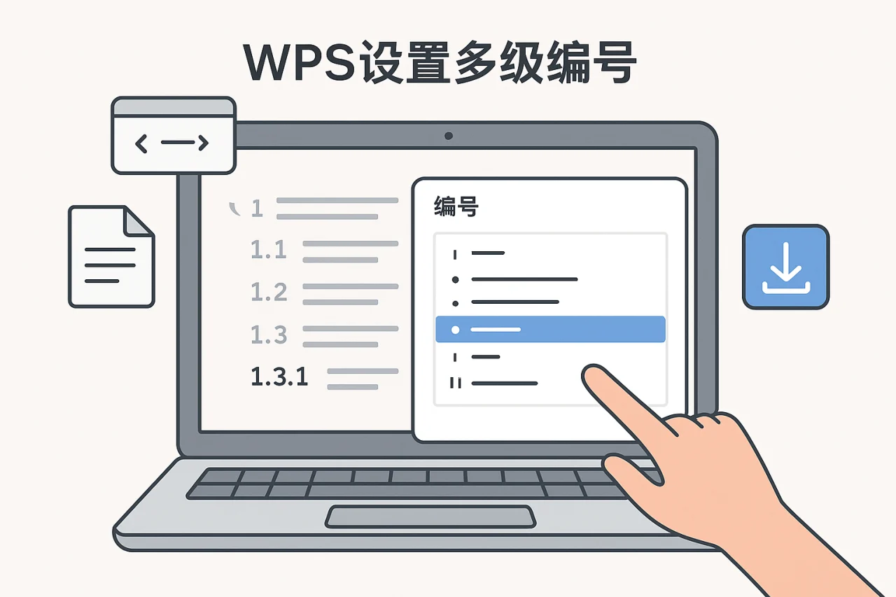 WPS设置多级编号