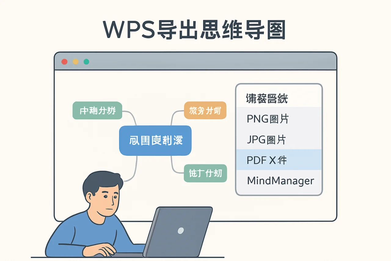 WPS导出思维导图