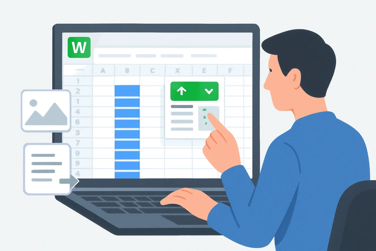 WPS表格数据排序