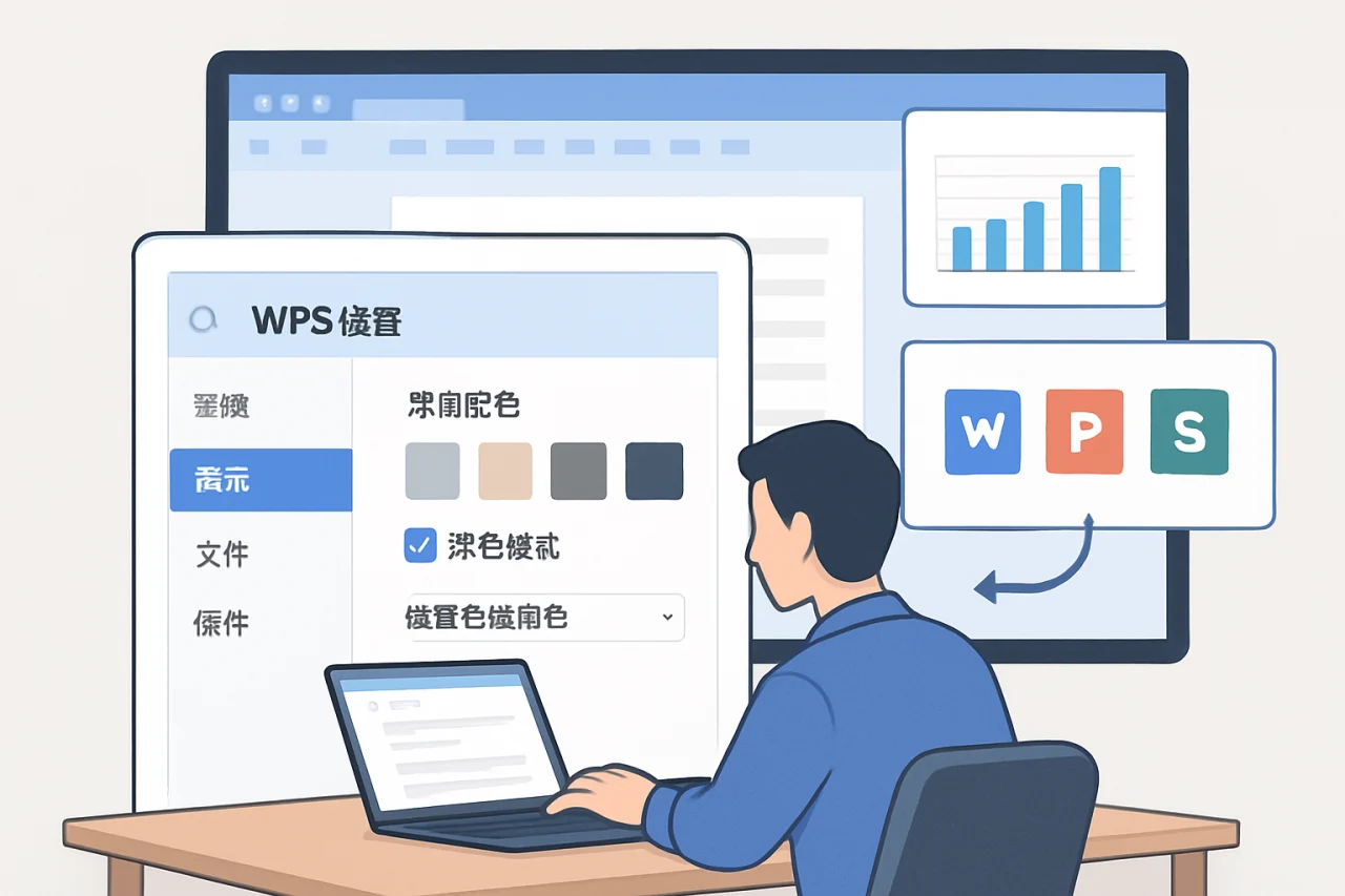 WPS设置页面颜色