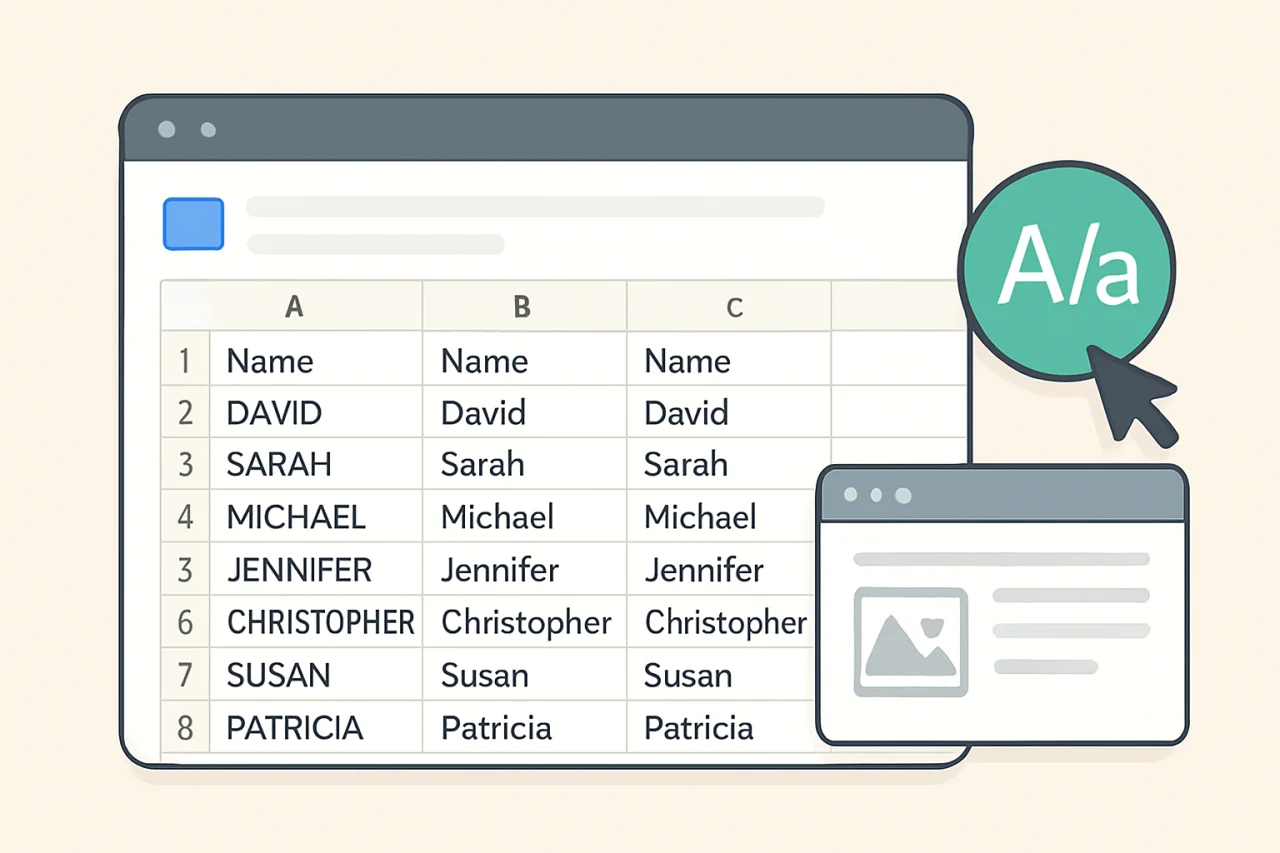 WPS转换表格字母大小写