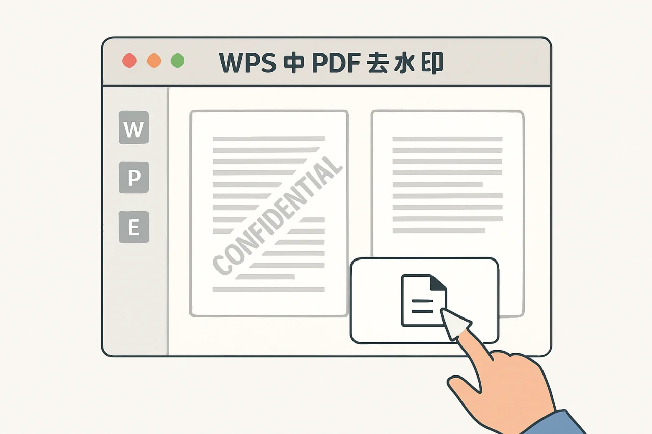 WPS中PDF去水印