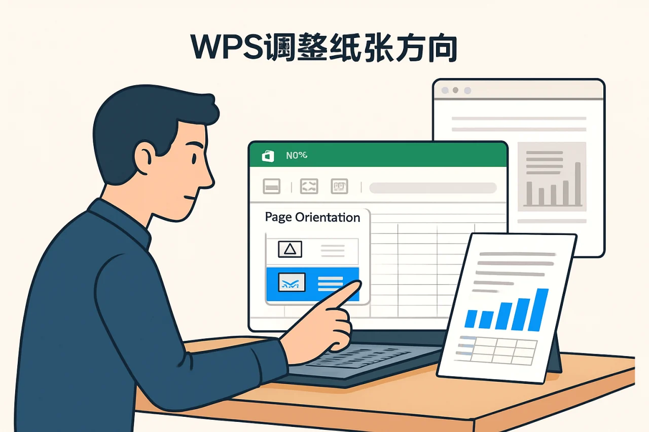 WPS调整纸张方向