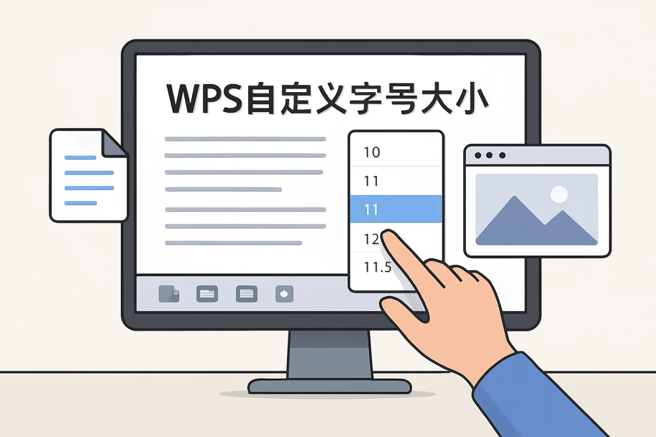 WPS自定义字号大小