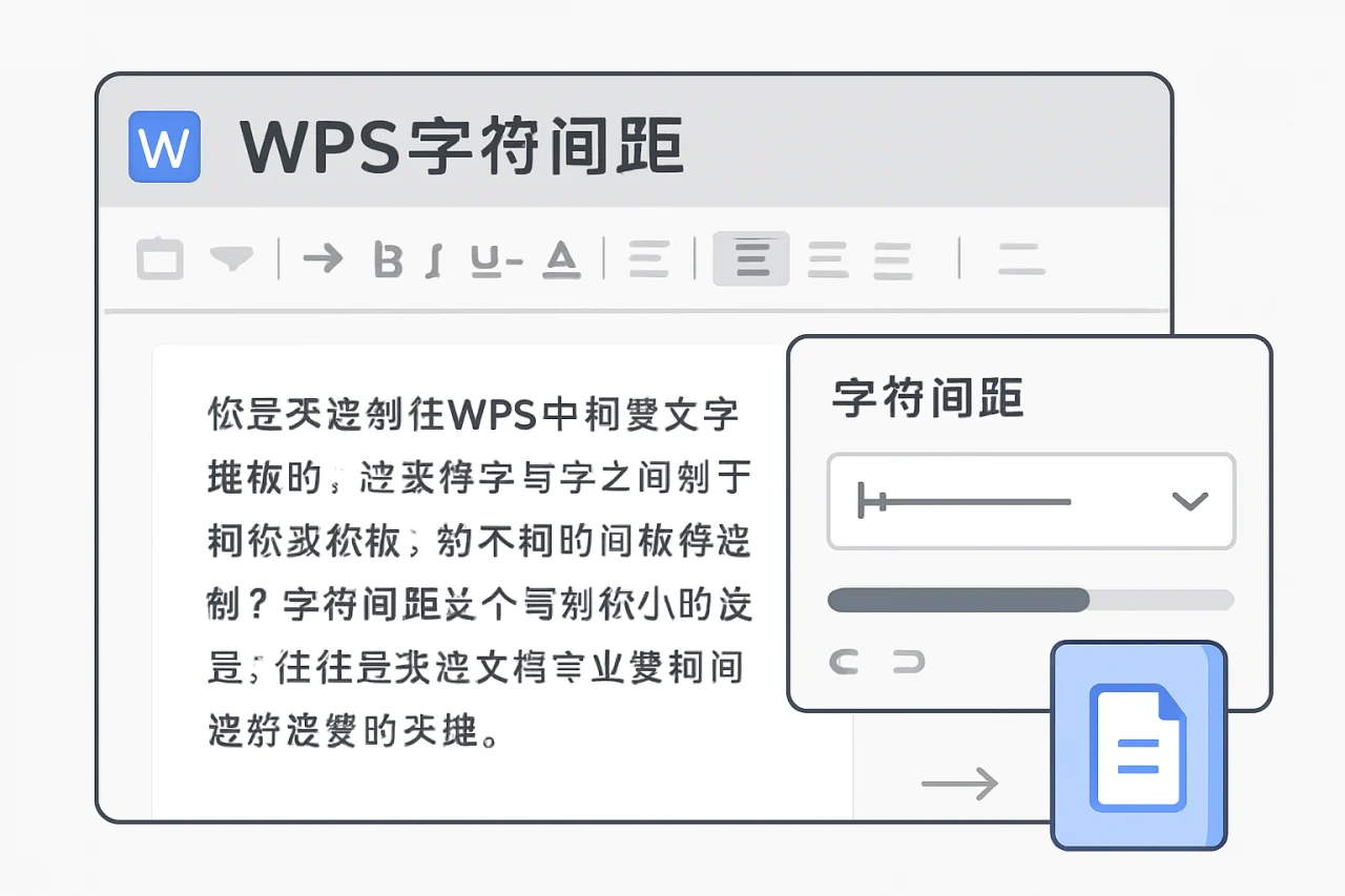 WPS字符间距