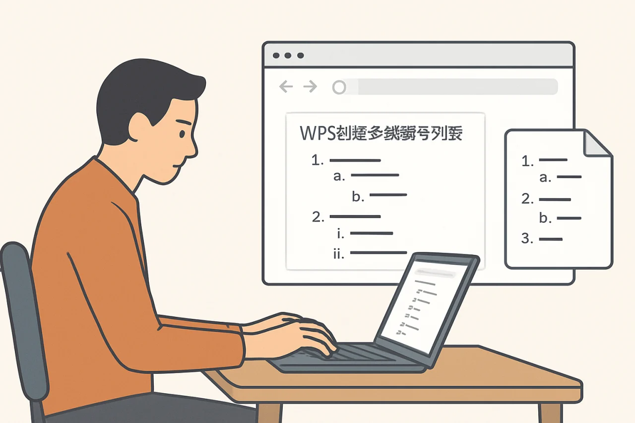 WPS创建多级编号列表