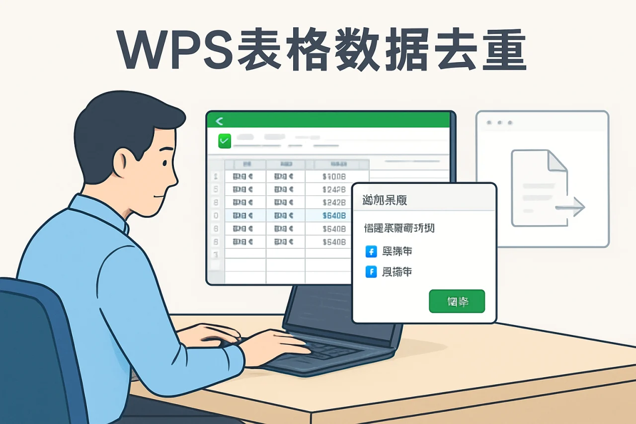 WPS表格数据去重