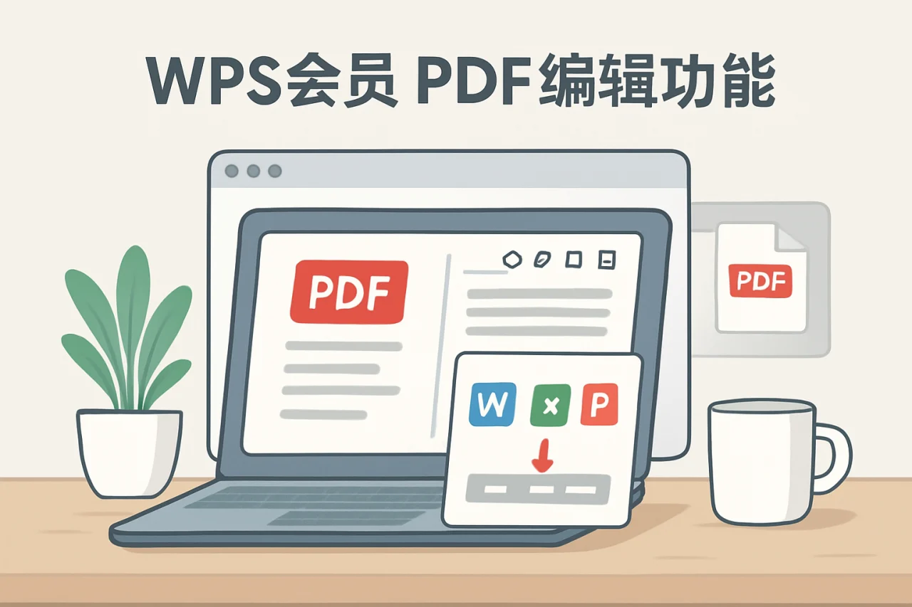 WPS会员PDF编辑功能
