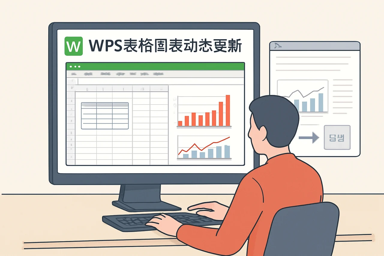 WPS表格图表动态更新