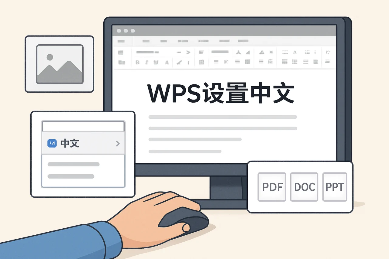 WPS设置中文