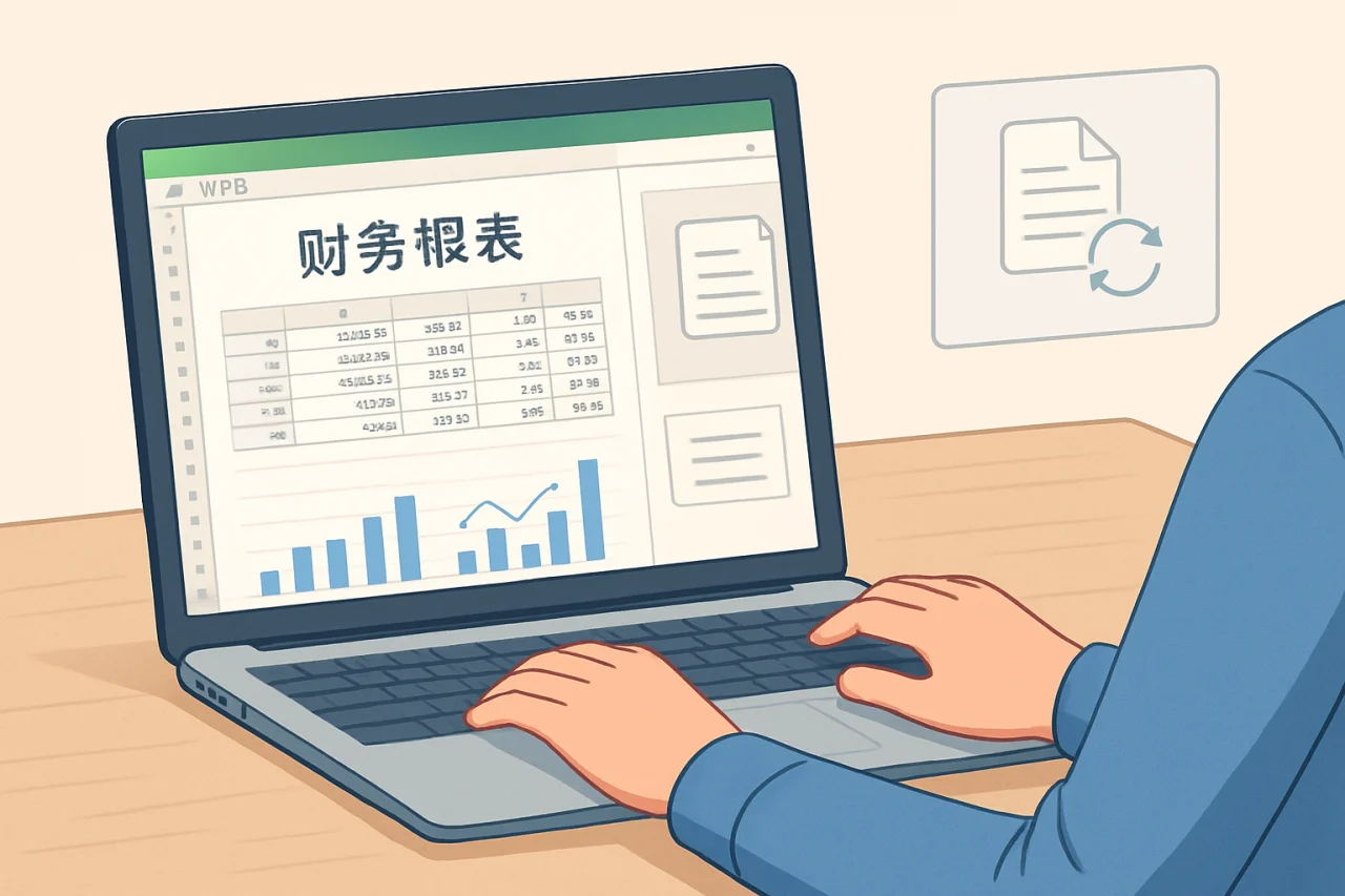 wps表格制作财务报表