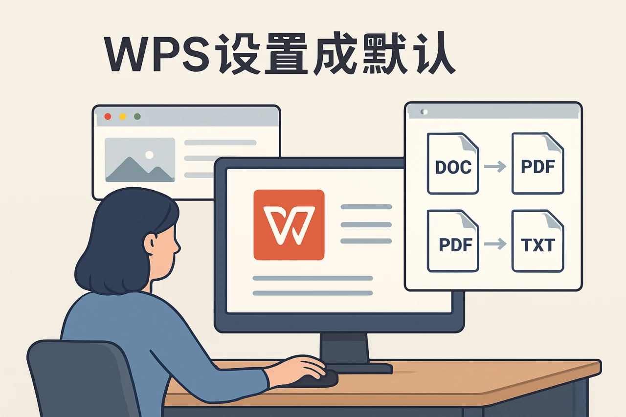 wps设置成默认