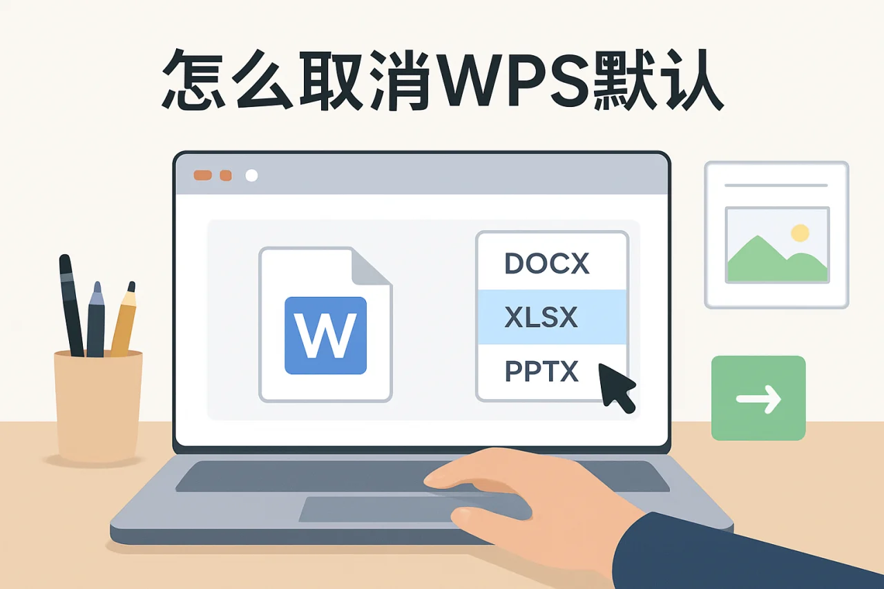 怎么取消wps默认