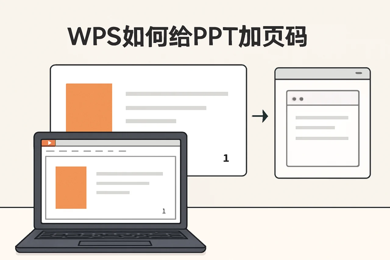 wps如何给ppt加页码