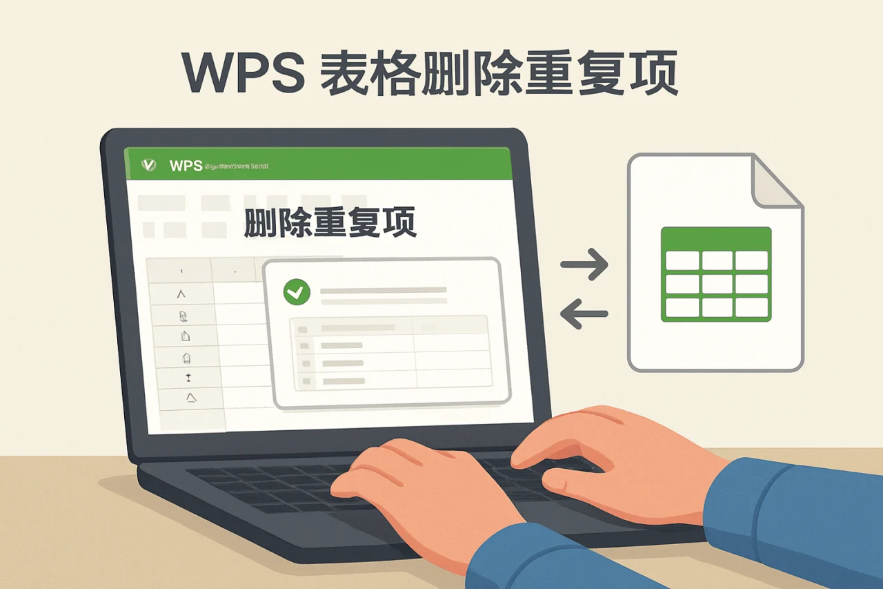 WPS 表格删除重复项