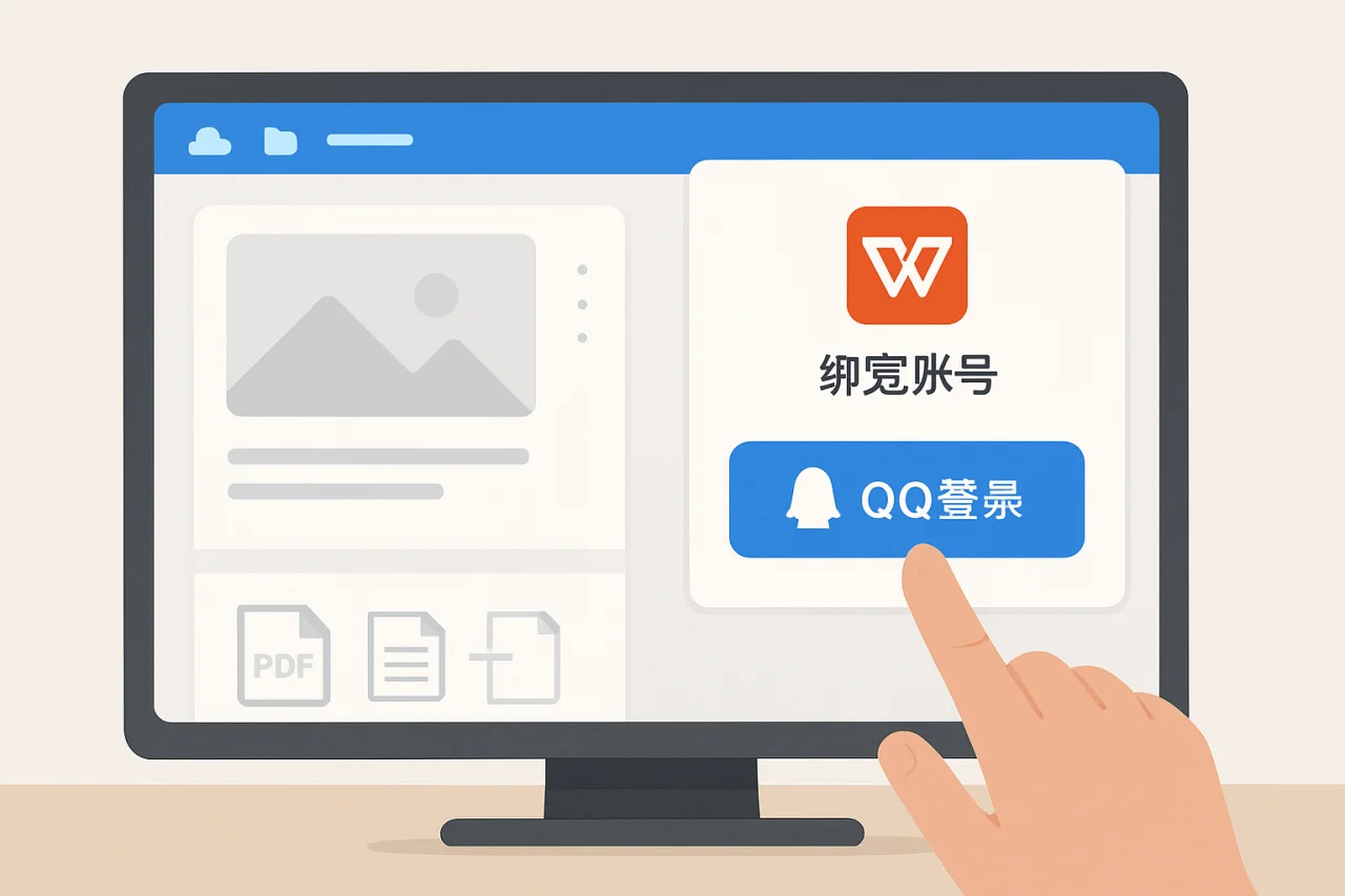 WPS如何绑定QQ登录