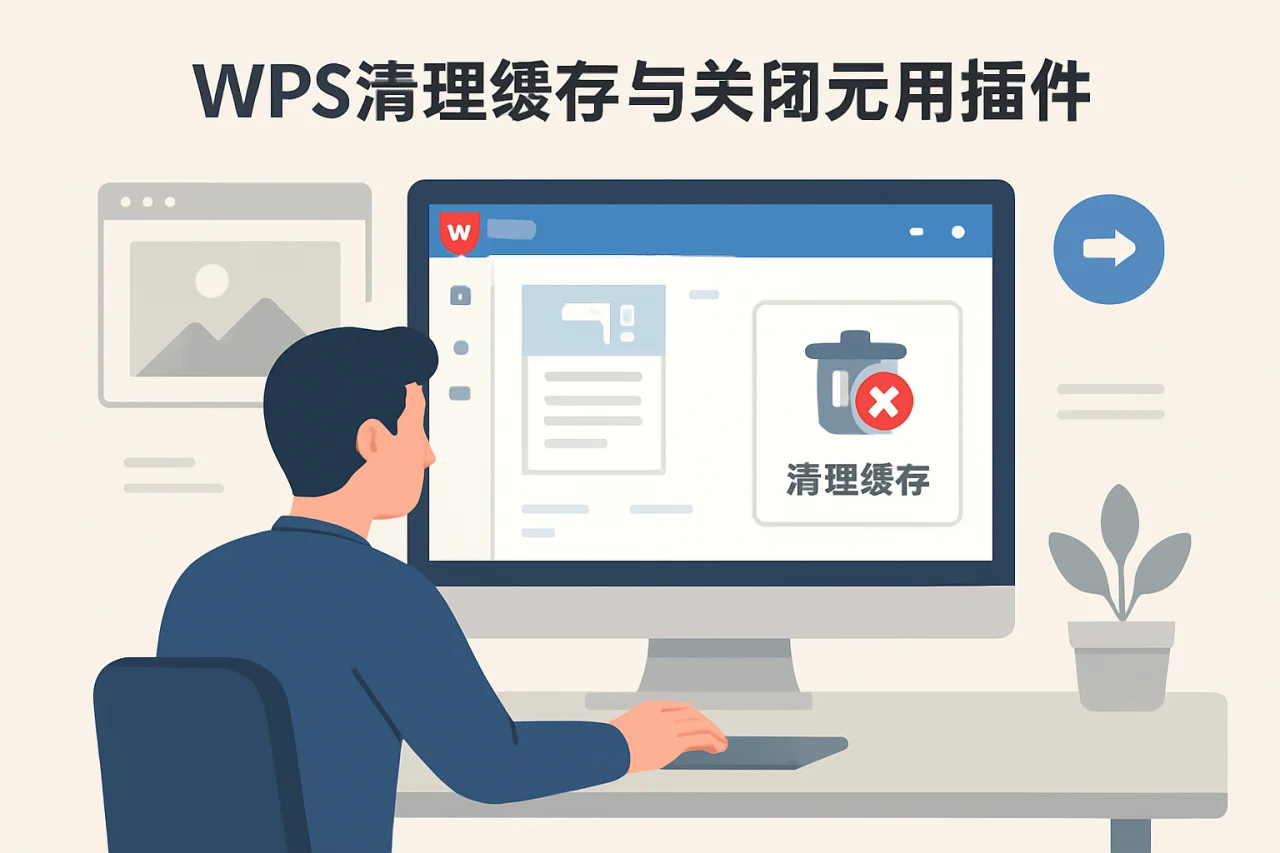 WPS清理缓存与关闭无用插件