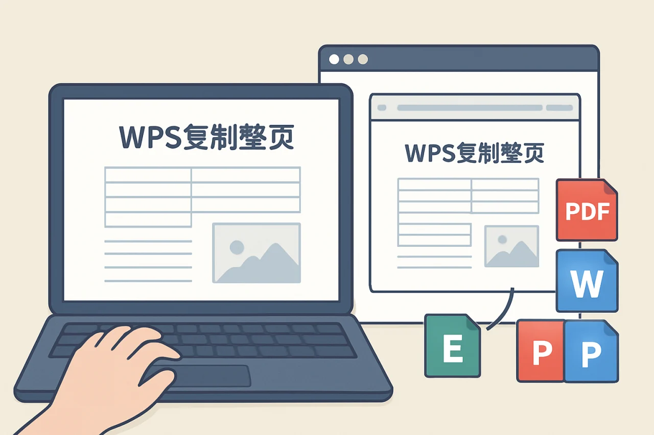WPS复制整页
