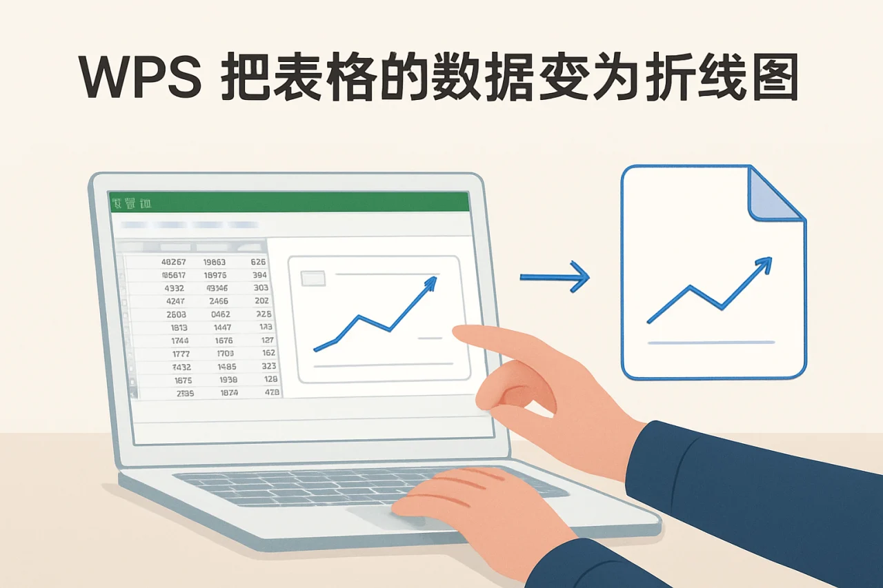 WPS把表格的数据变为折线图