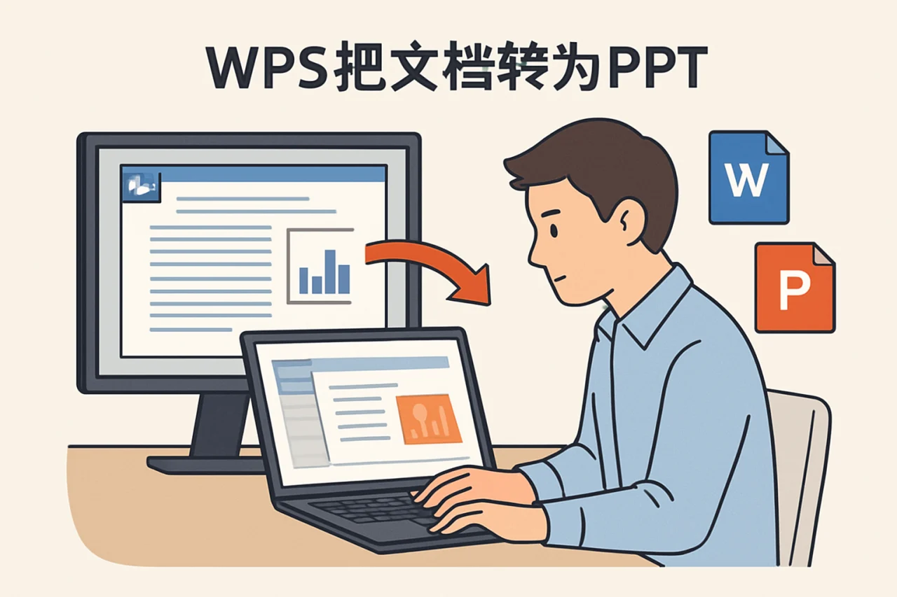 WPS把文档转为PPT