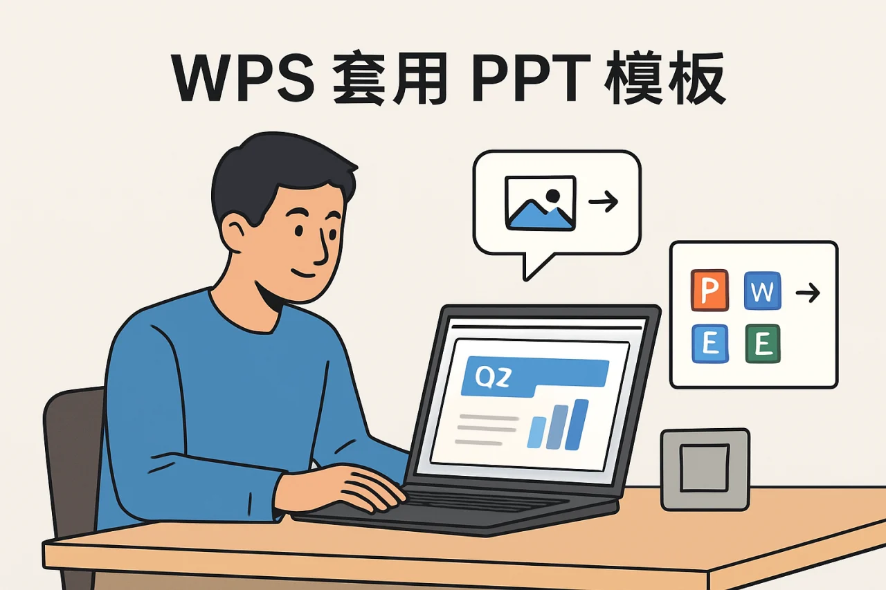 WPS 套用 PPT 模板