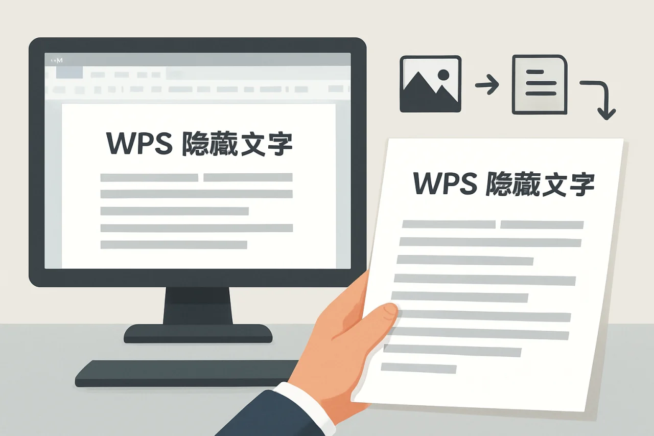 WPS 隐藏文字