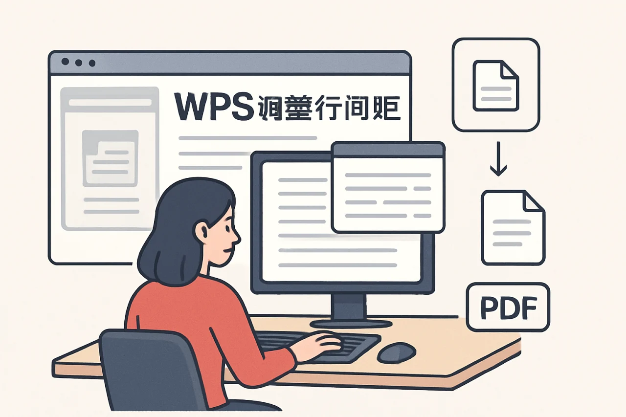 WPS调整行间距