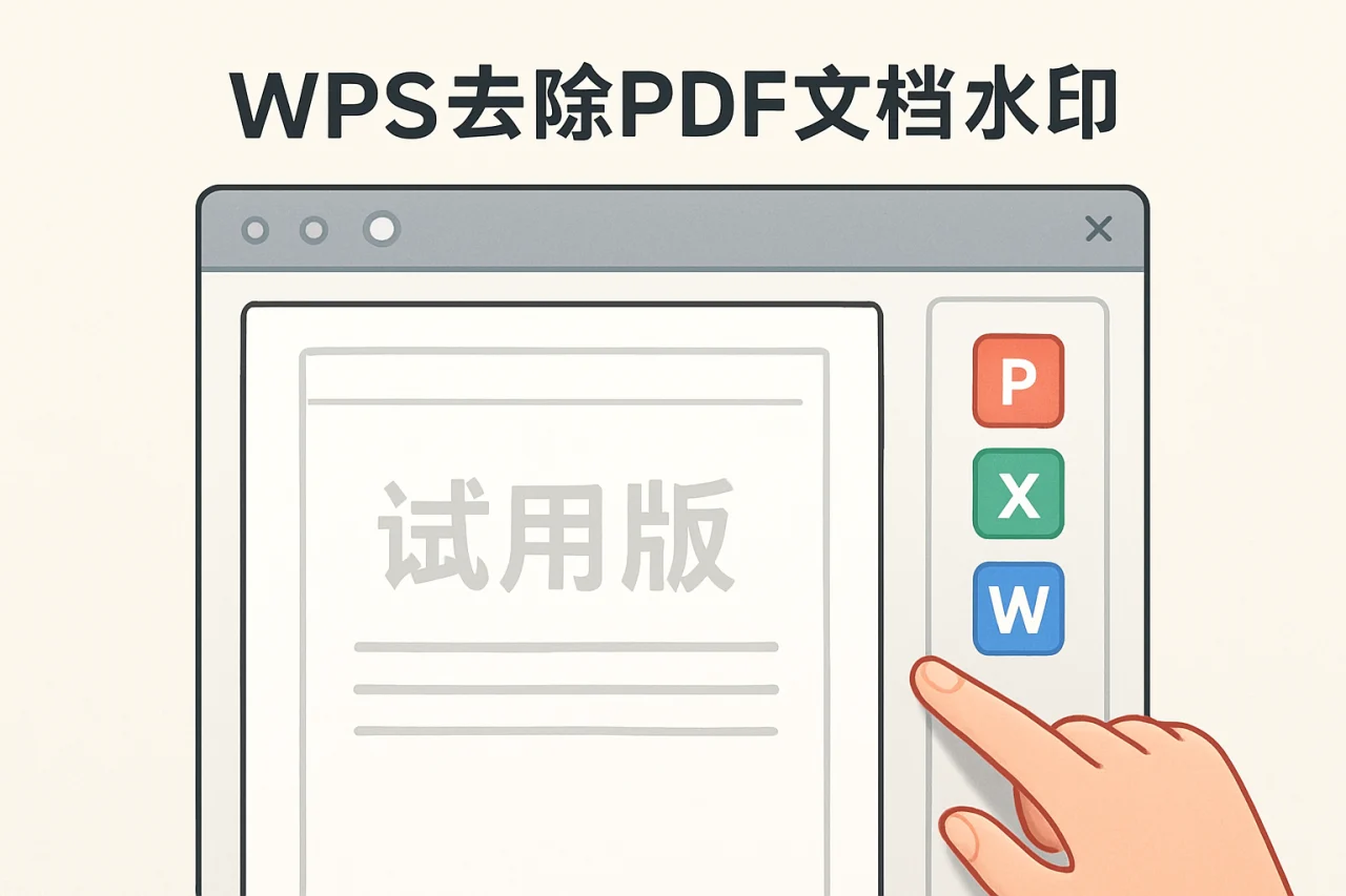 WPS去除PDF文档水印
