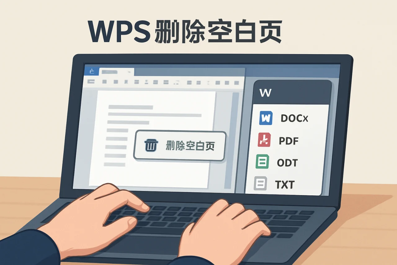 WPS删除空白页