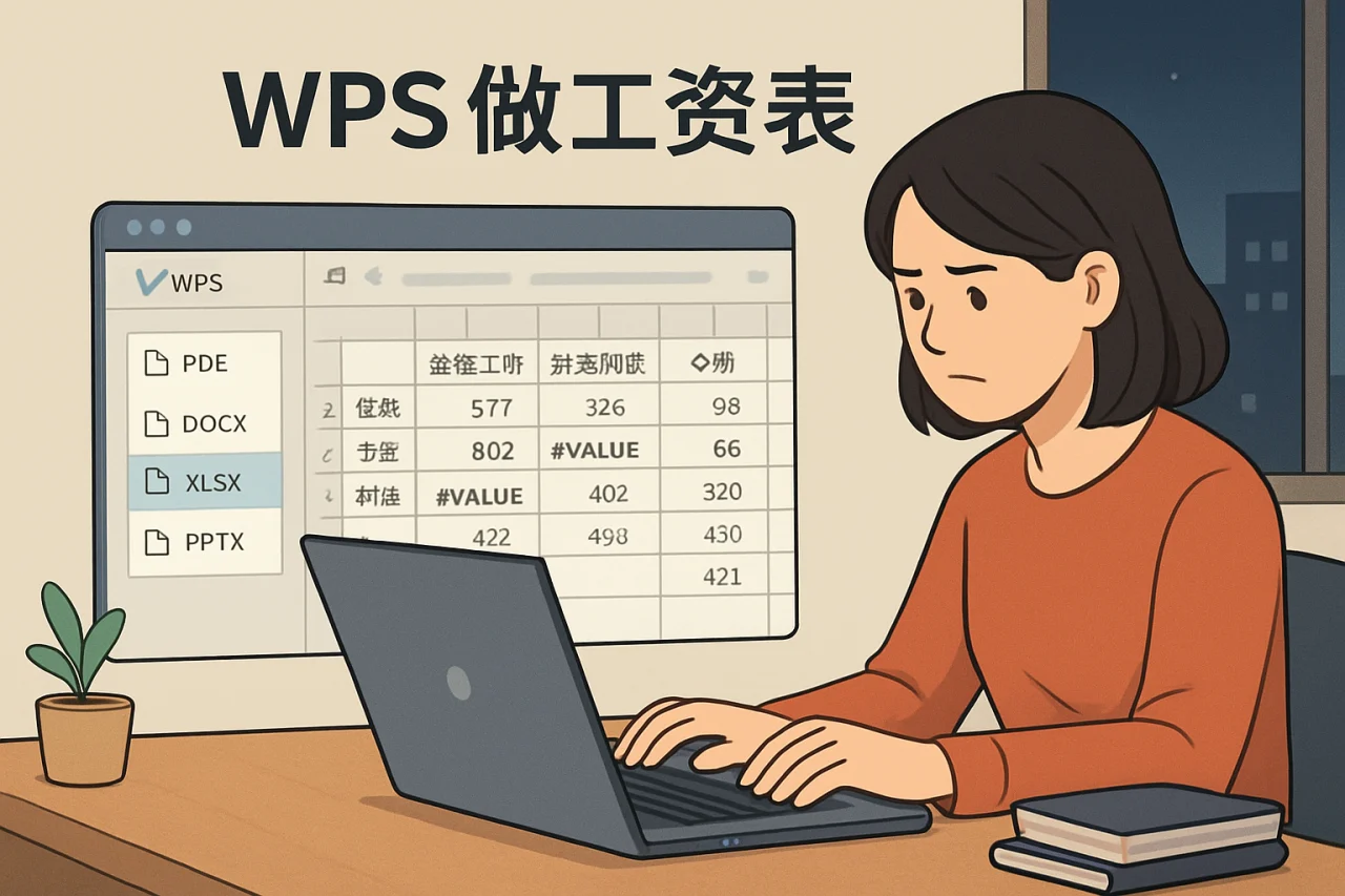 WPS 做工资表