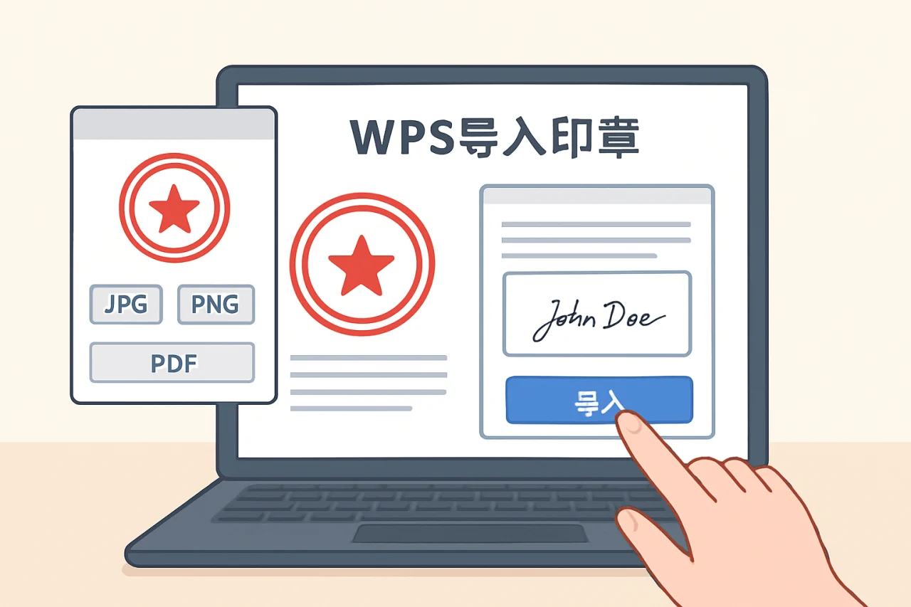 WPS导入印章
