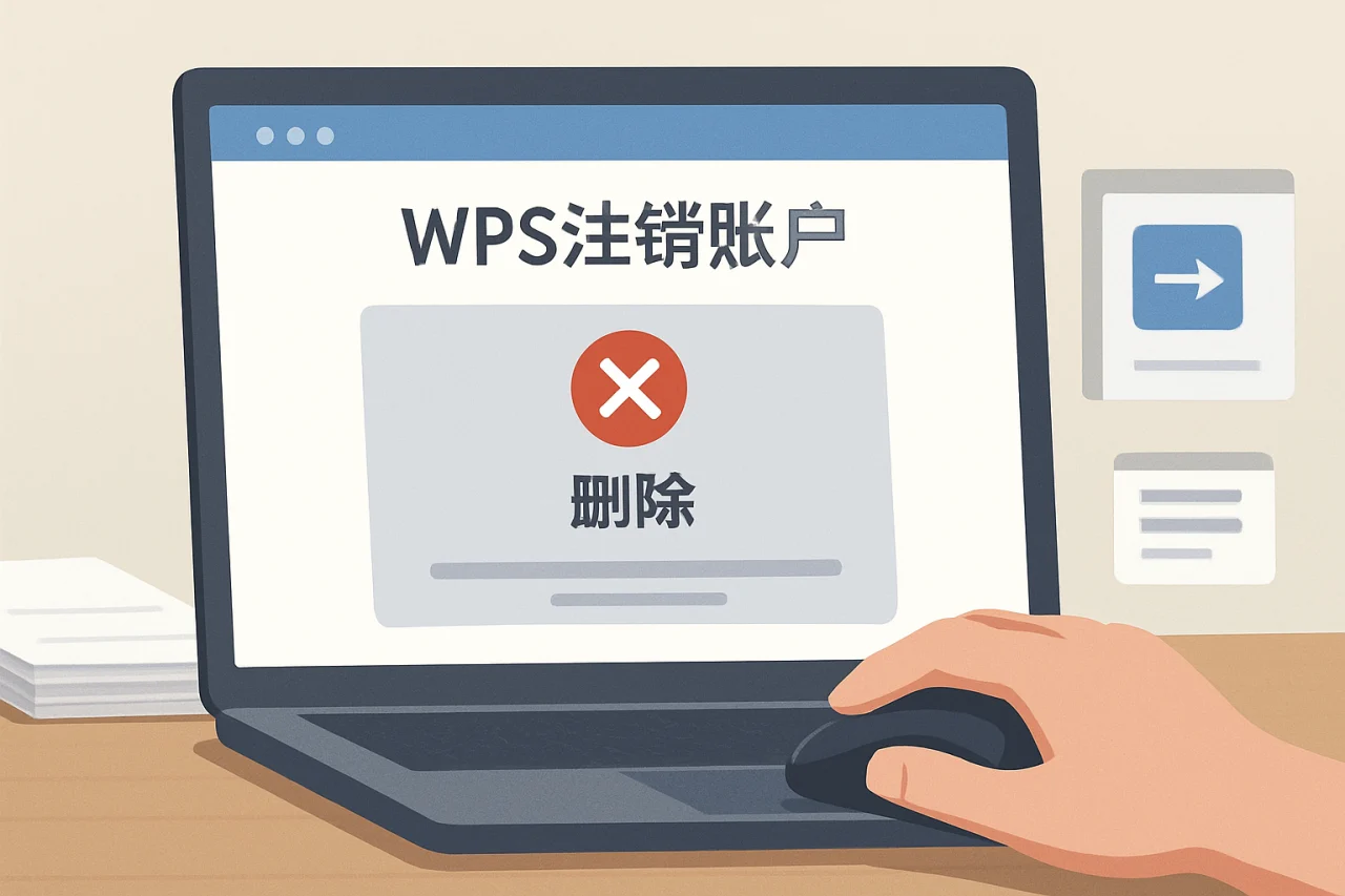 WPS注销账户