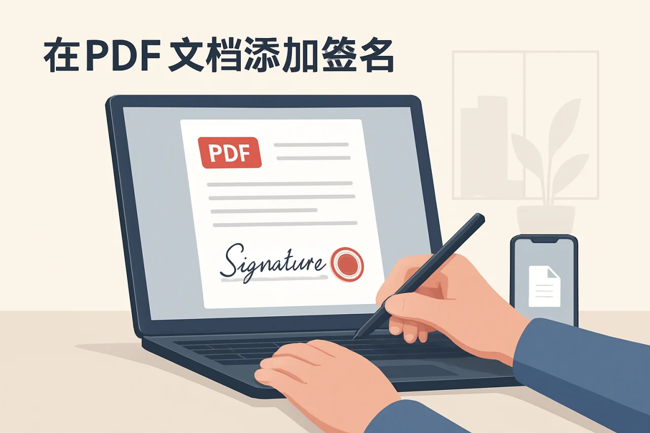 在PDF文档添加签名
