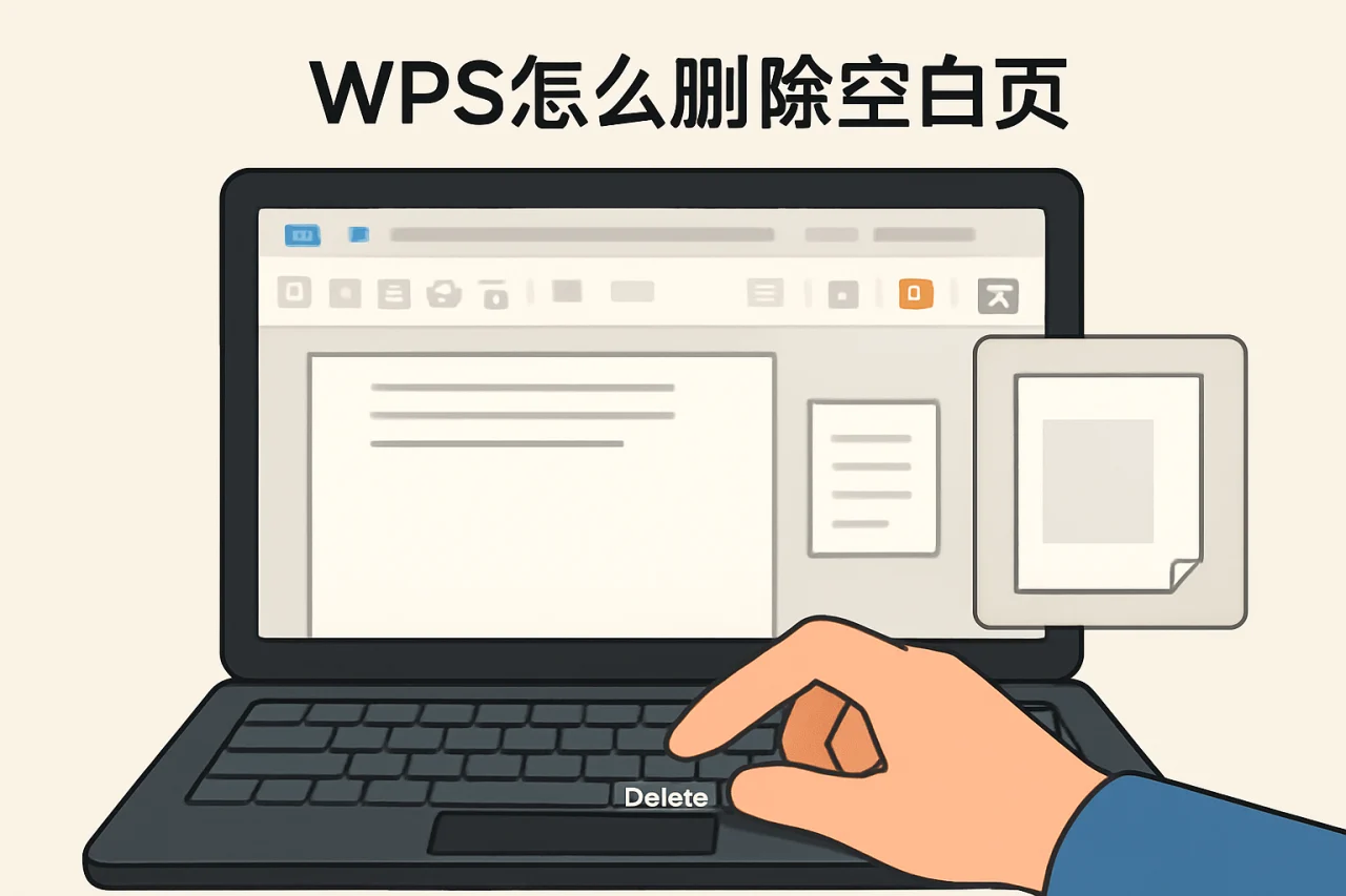 wps怎么删除空白页