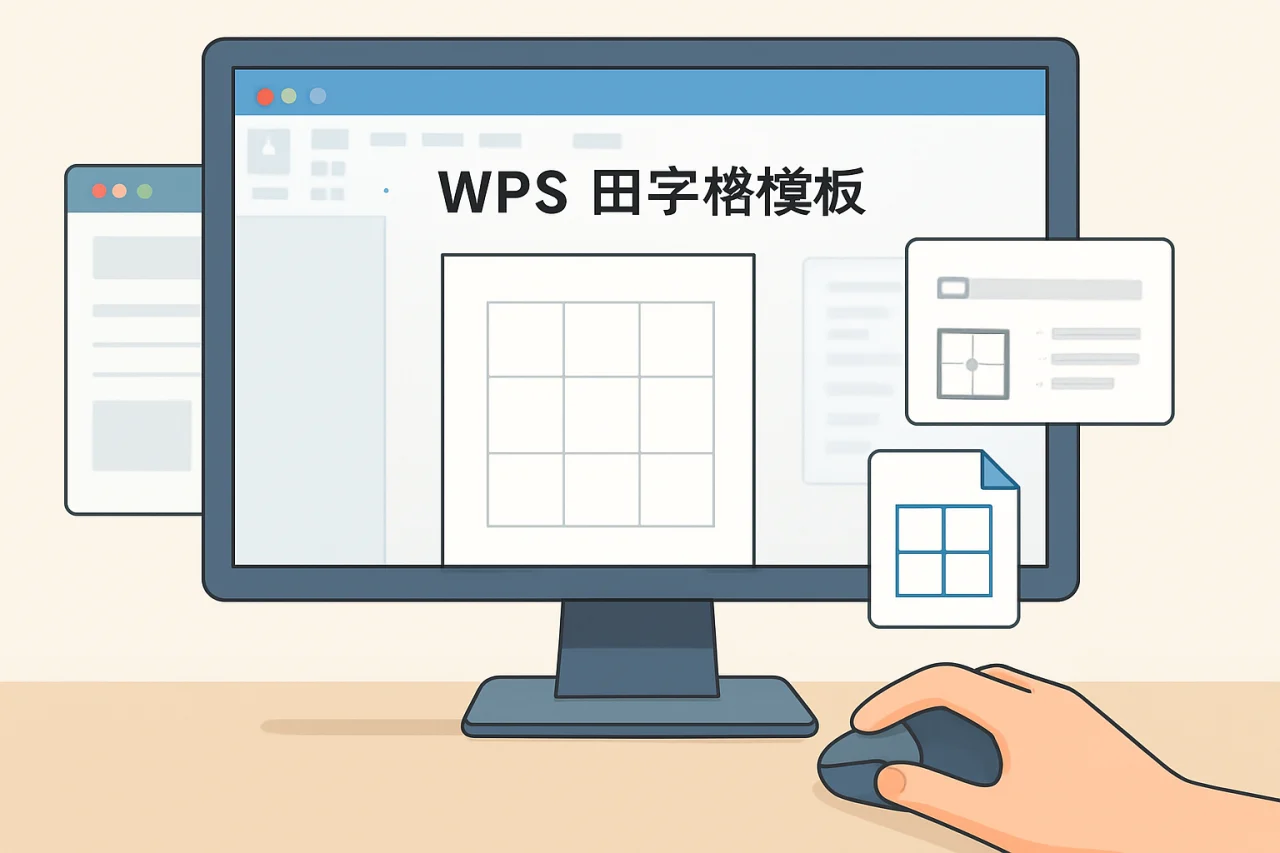 wps田字格模板