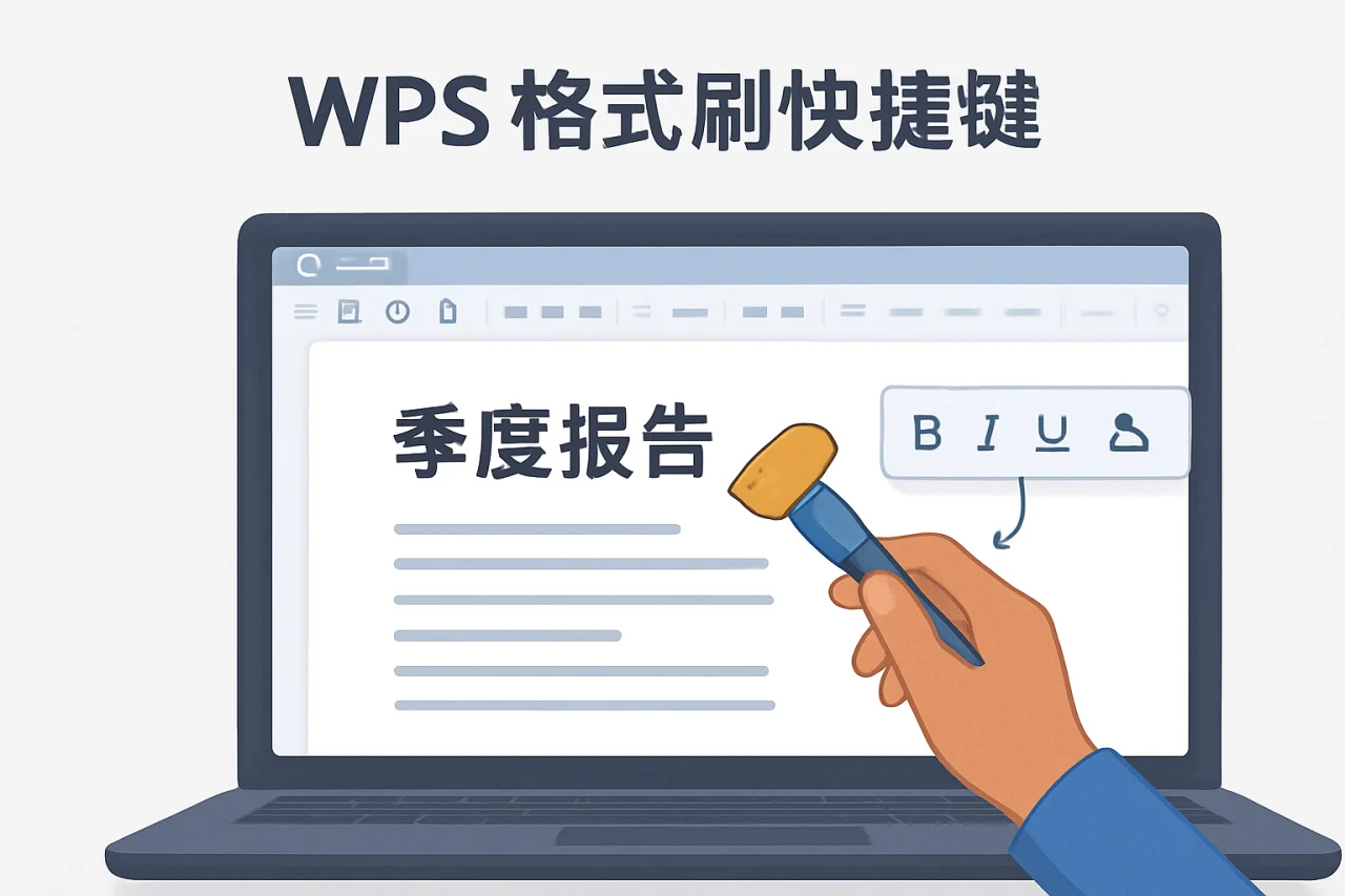 wps 格式刷快捷键