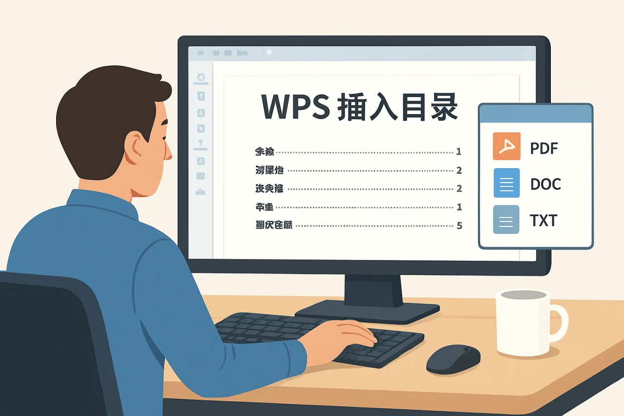 wps插入目录